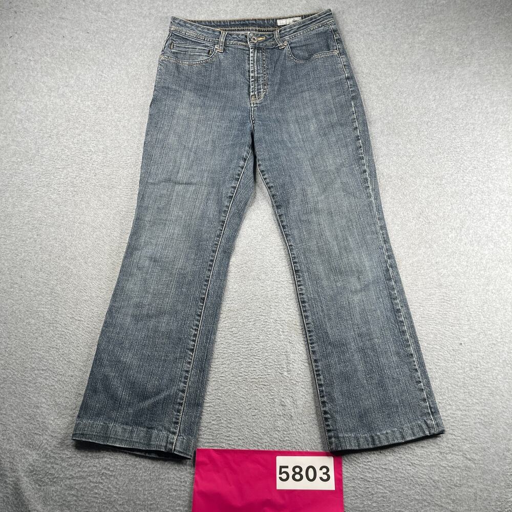 Chicos Marquis Jeans Womens Size 6 Dark Distressed